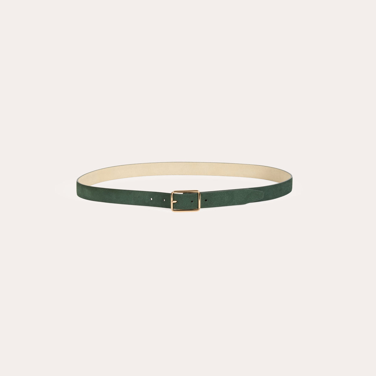 Ceinture en cuir suédé verte - 2