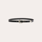 Ceinture western en cuir noir - 2