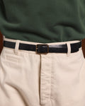 Ceinture réversible noire et bordeaux en cuir de vachette - 1