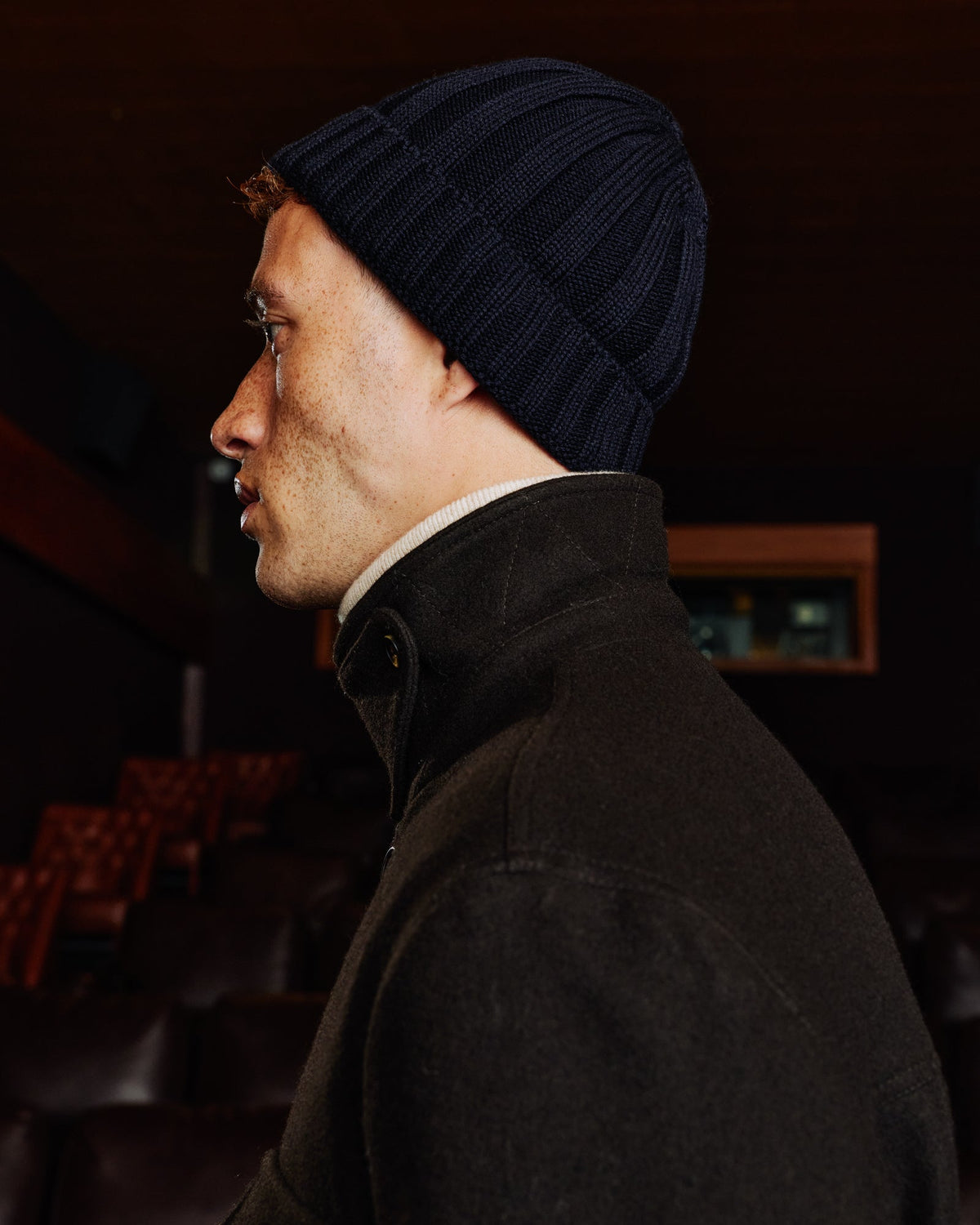 Bonnet en laine bordeaux - 6