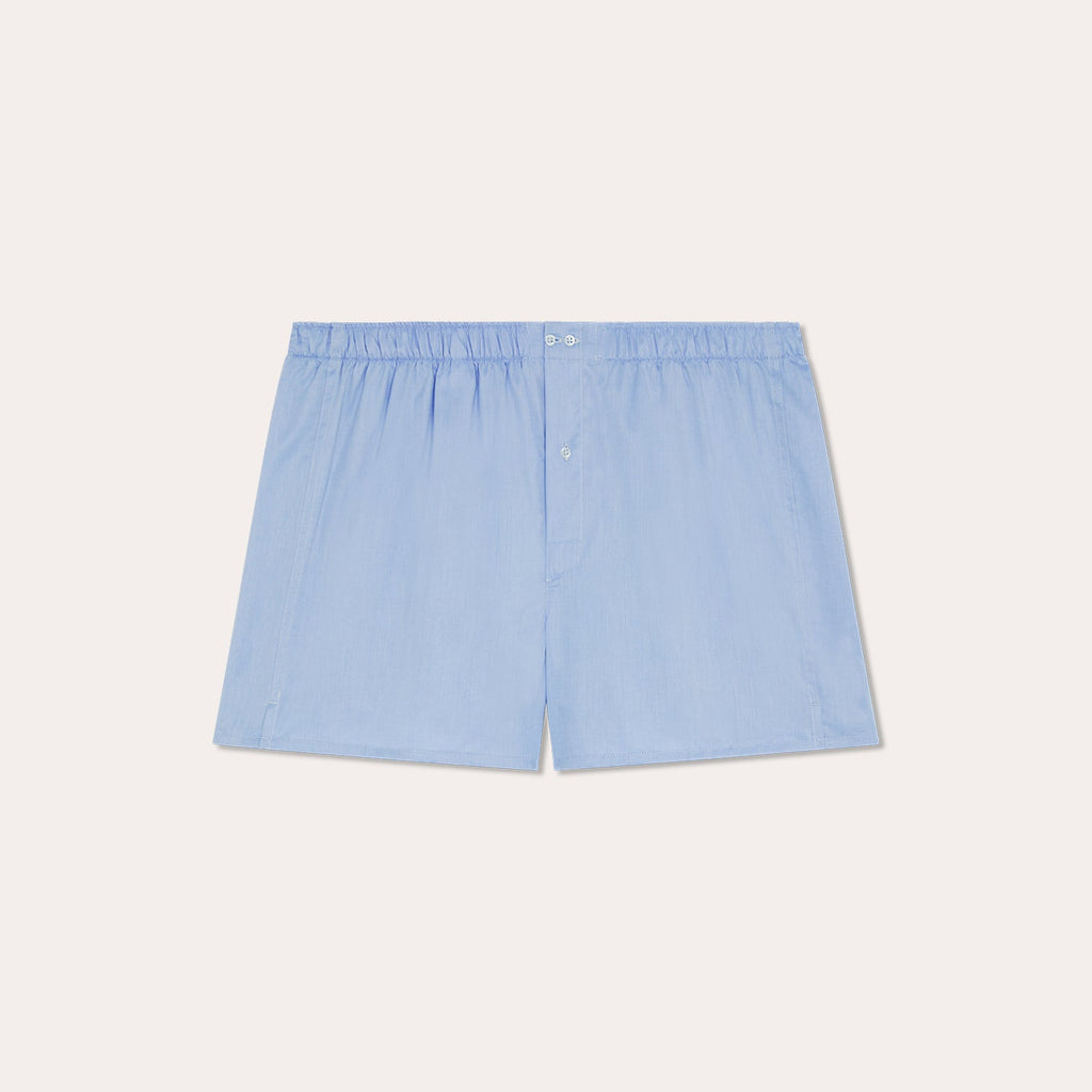 Caleçon en coton bleu - 1