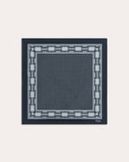 Foulard en soie gris à motif - 2