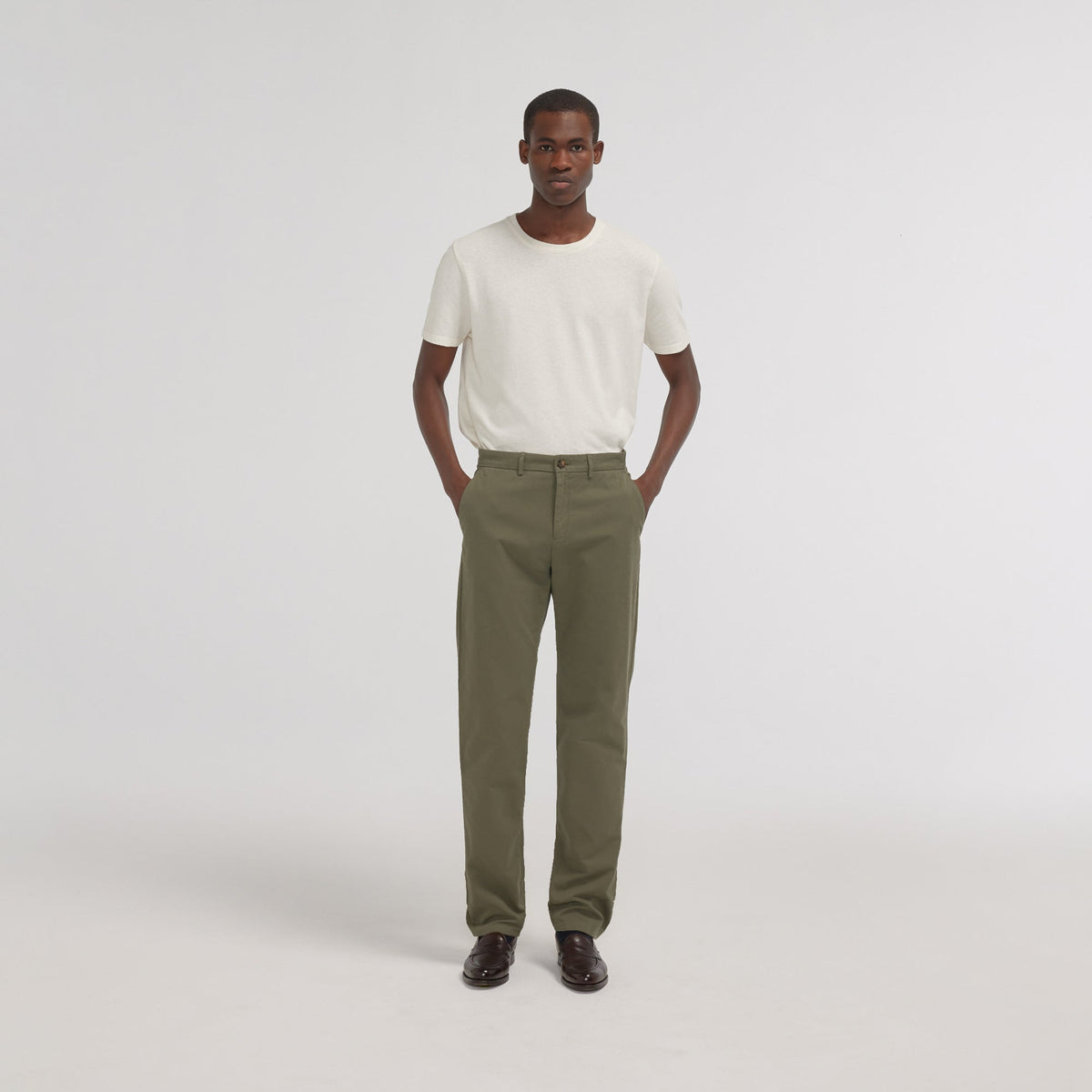 Chino droit vert - 2