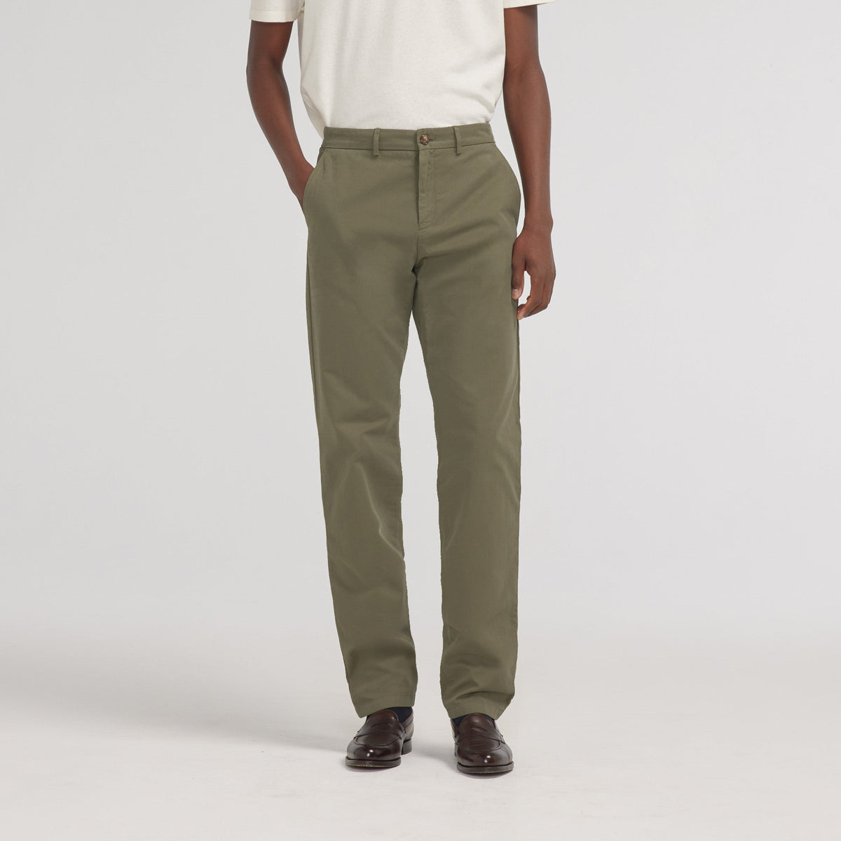 Chino droit vert - 1