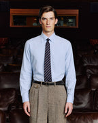 Chemise en flanelle de coton bleu - 1