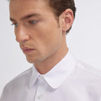 Chemise en popeline double retors blanche - 2