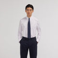Chemise en popeline double retors blanche - 1