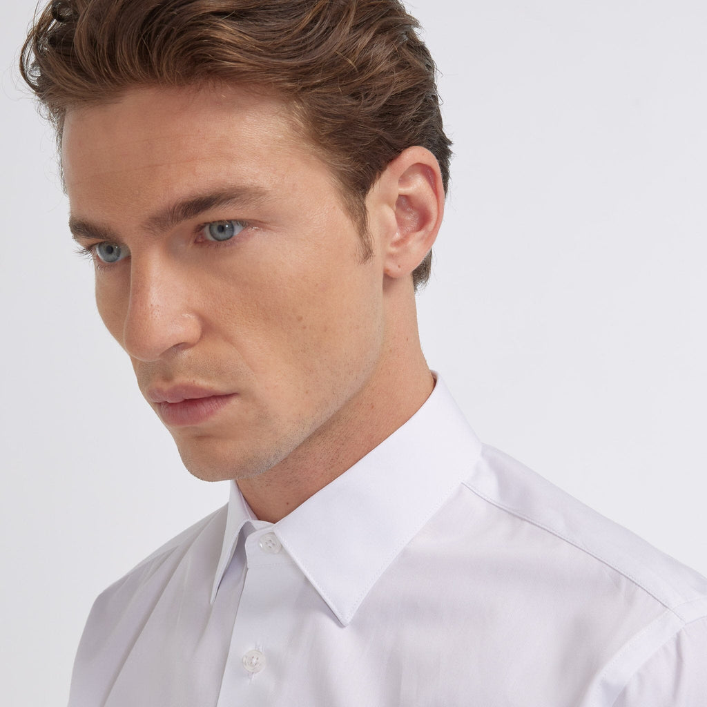 Chemise grande longueur en popeline blanche - 2