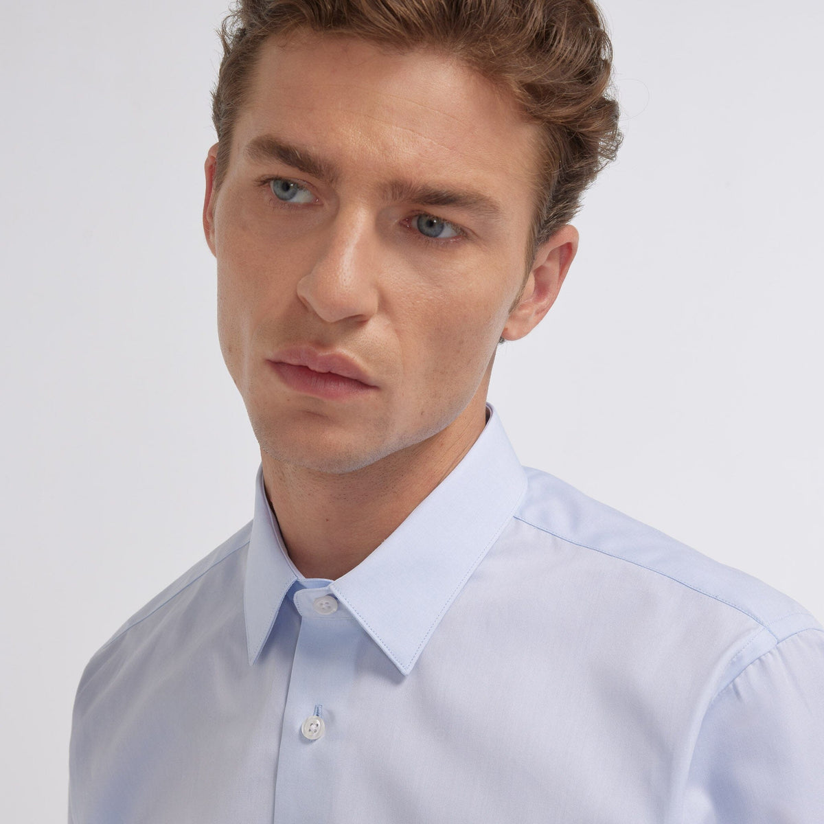 Chemise grande longueur en popeline blanche - 4