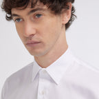 Chemise grande longueur cintrée en oxford blanche - 2