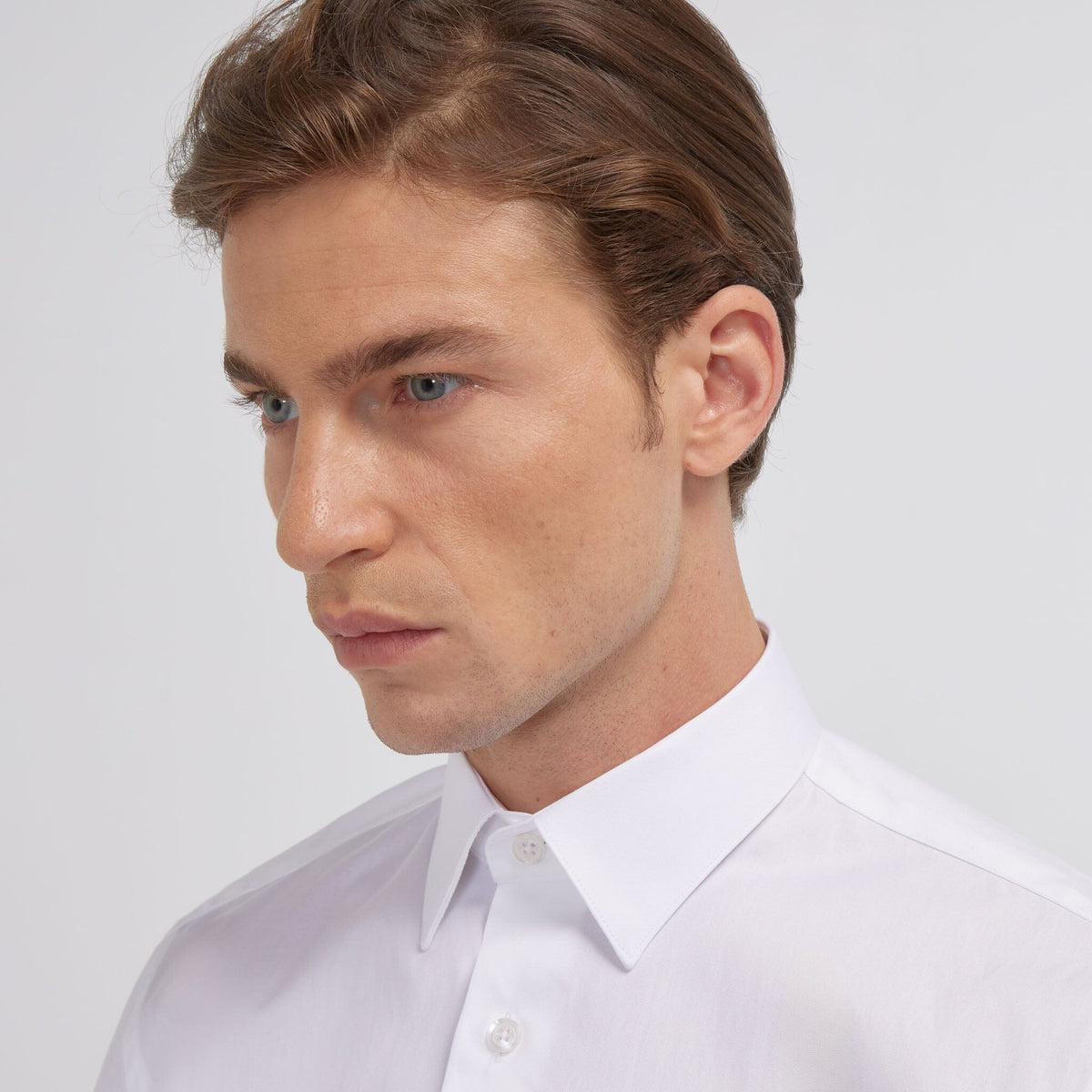 Chemise grande longueur en oxford double retors blanche - 2