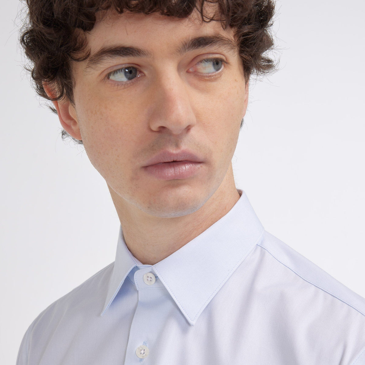 Chemise grande longueur cintrée en oxford blanche - 4