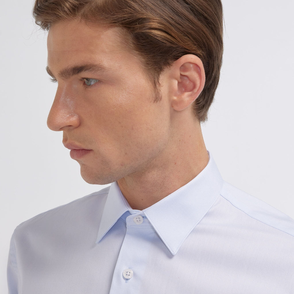 Chemise grande longueur en oxford double retors blanche - 6