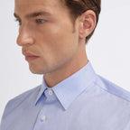 Chemise grande longueur en oxford double retors blanche - 4