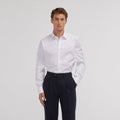 Chemise en dobby blanche - 1