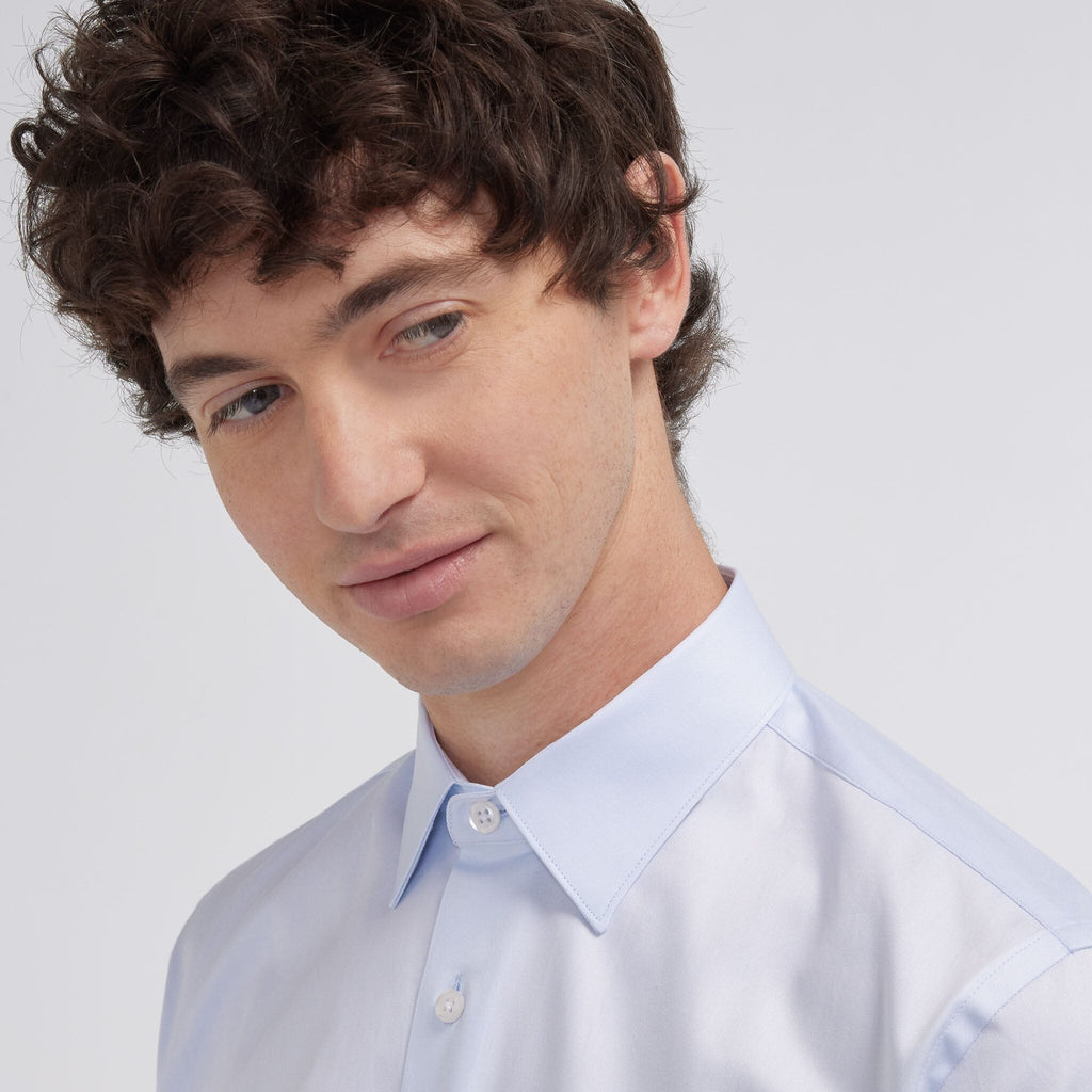 Chemise cintrée en twill blanche - 4