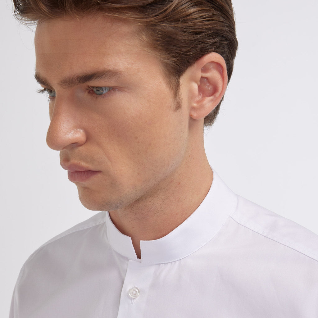 Chemise en popeline double retors blanche - 2