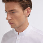 Chemise en popeline double retors blanche - 2