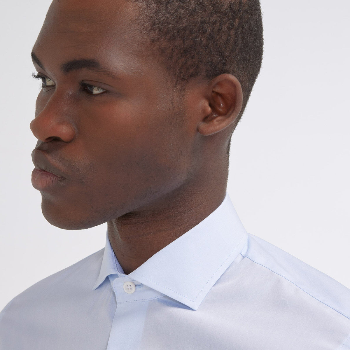 Chemise grande longueur cintrée en popeline blanche - 4