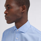 Chemise grande longueur cintrée en popeline blanche - 6
