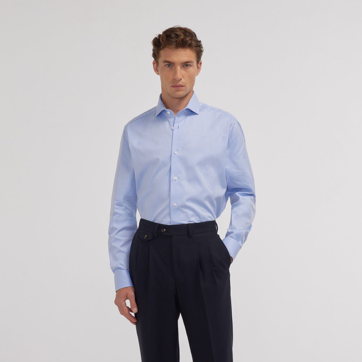 Chemise en chevron blanche - 3