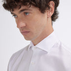 Chemise cintrée en dobby blanche - 2