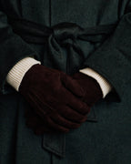 Gants en cuir d'agneau bordeaux - 2