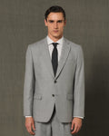 Veste en flanelle de laine grise - 1