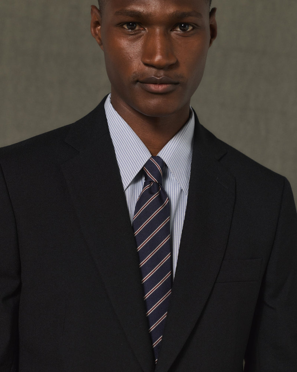 Veste en flanelle de laine grise - 4