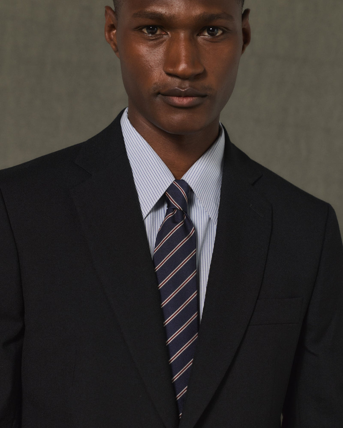 Veste en flanelle de laine grise - 4