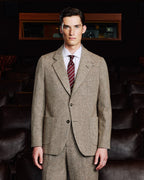 Veste en laine chevron marron - 1