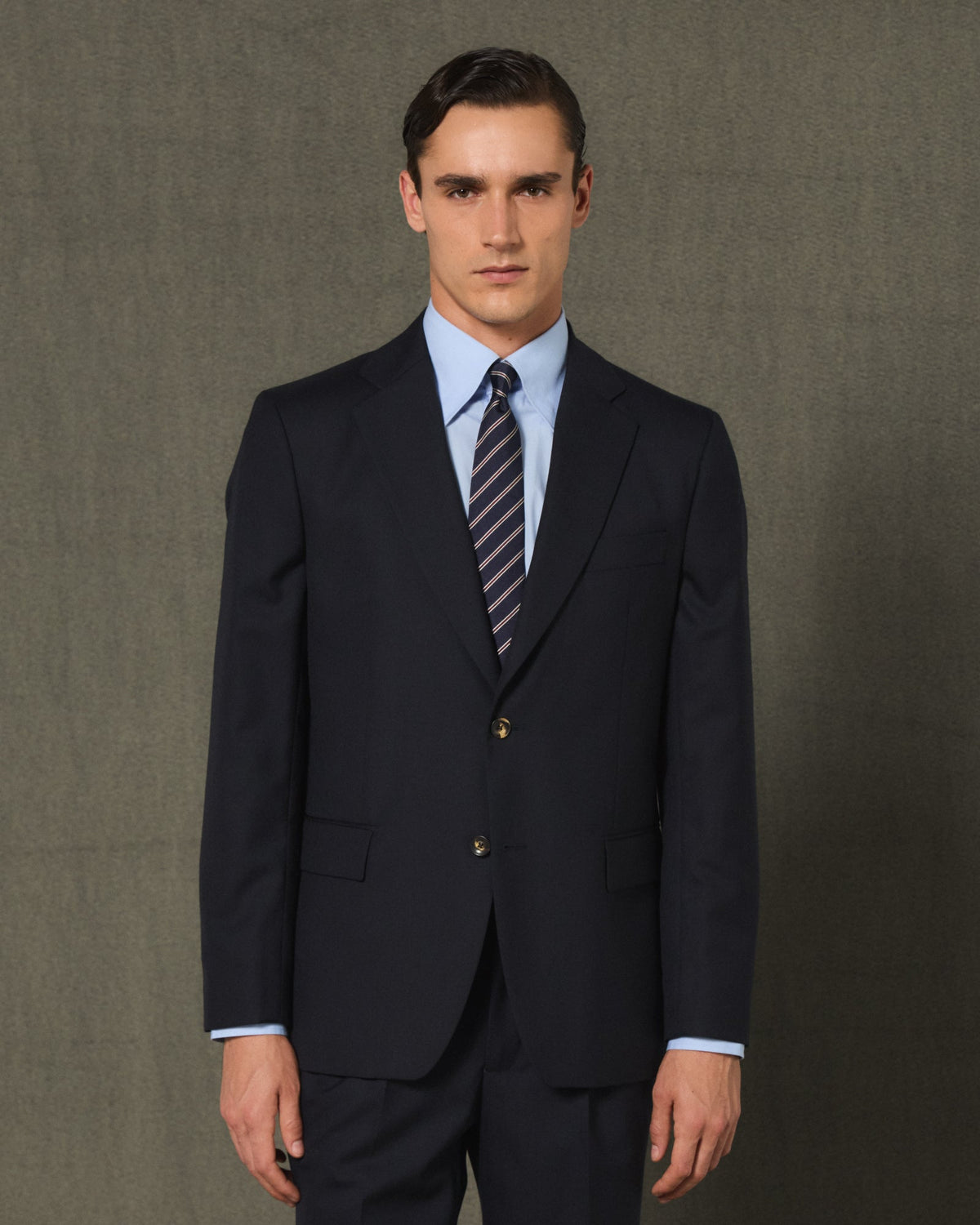 Veste formelle en laine marine - 1
