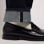 Jean selvedge droit brut en coton biologique italien - 2