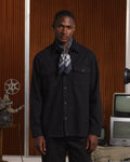 Surchemise en coton noir - 1