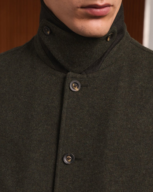 Blouson en laine vert - 2
