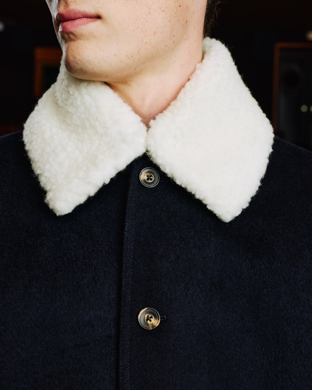 Blouson en laine Loden marine - 2