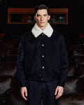 Blouson en laine Loden marine - 1