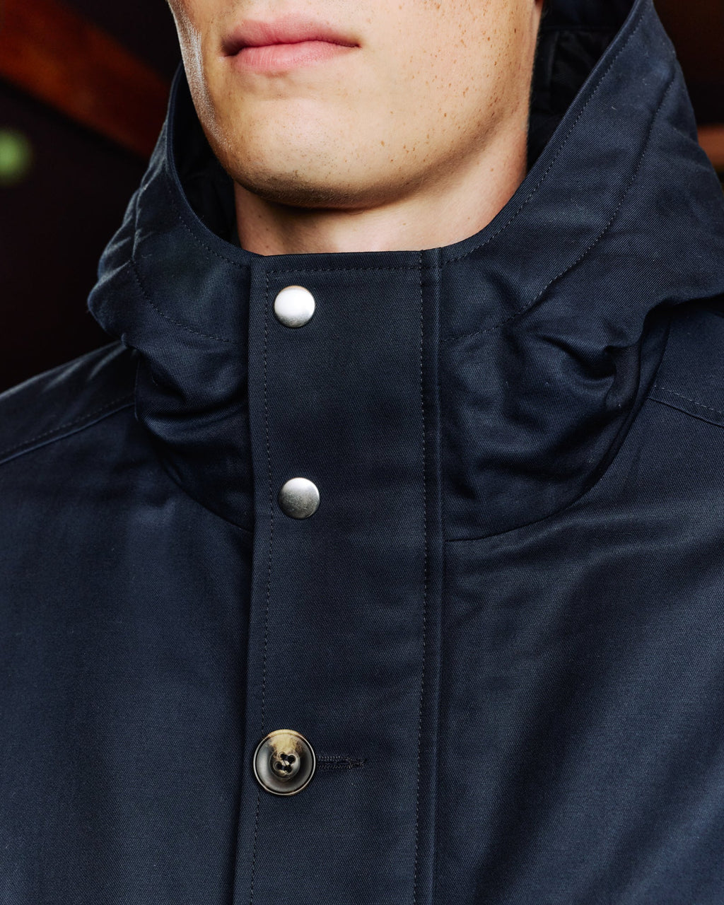 Parka en coton marine 100% naturelle - 2