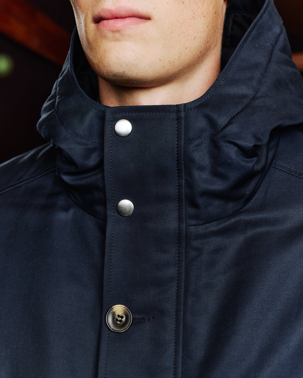 Parka en coton marine 100% naturelle - 2