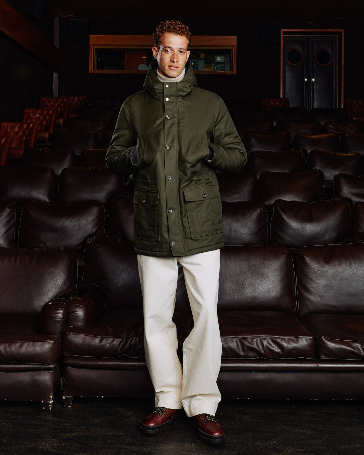 Parka en coton marine 100% naturelle - 3