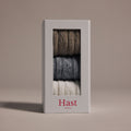 Pack de chaussettes en laine et cachemire grise, beige, écru - 1
