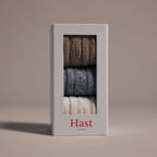 Pack de chaussettes en laine et cachemire grise, beige, écru - 1