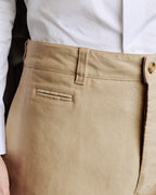 Pantalon casual en coton marine - 4
