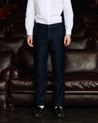 Pantalon casual en coton marine - 1