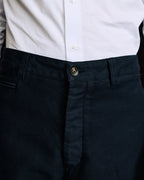 Pantalon casual en coton marine - 2