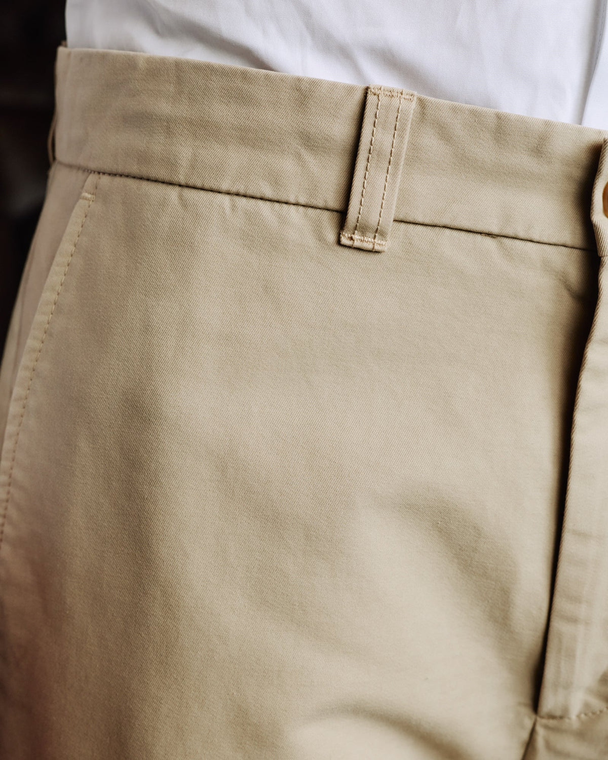 Pantalon cargo en coton beige - 2