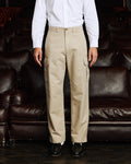 Pantalon cargo en coton beige - 1