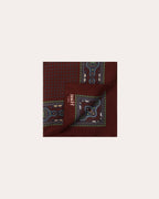 Pochette bordeaux en soie - 2