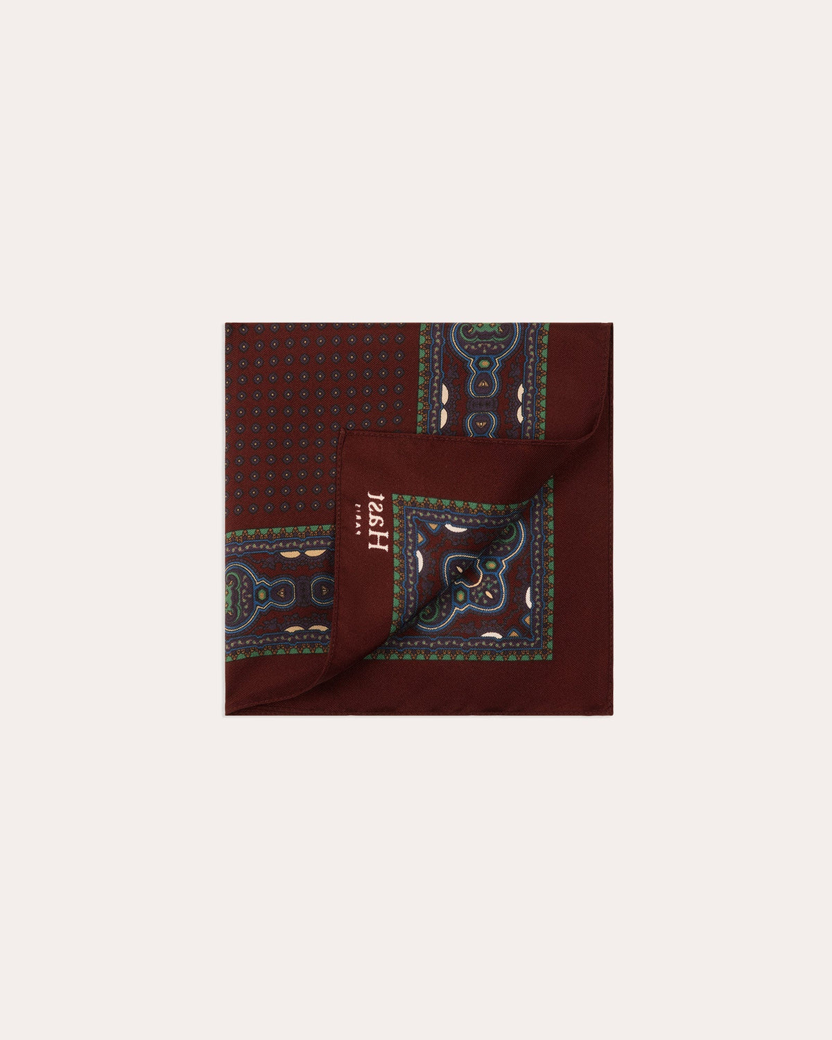 Pochette bordeaux en soie - 2