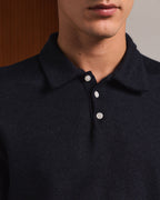 Polo manches longues en laine marron - 4